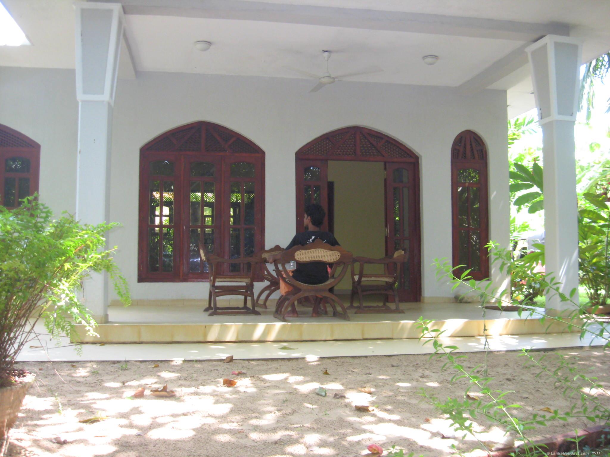 front view of the bungalow