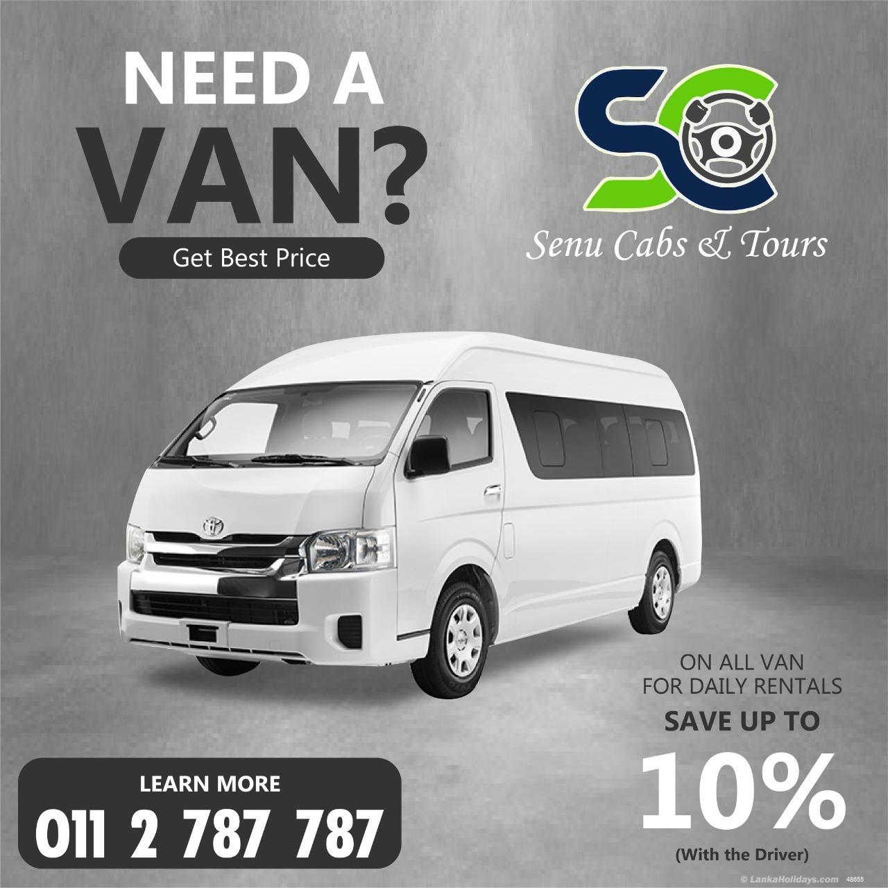 van for hire colombo cab service