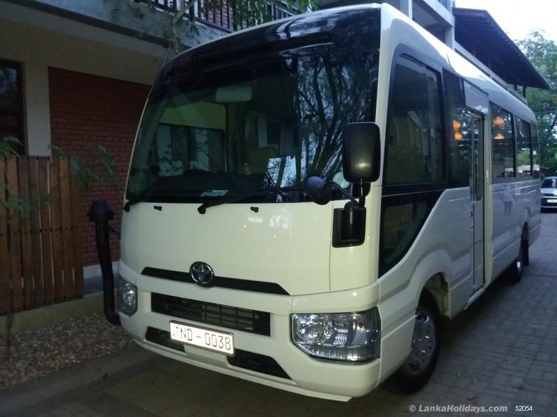 Sri Lanka Holidays Hire Toyota Coaster 2018 Brand New 29
