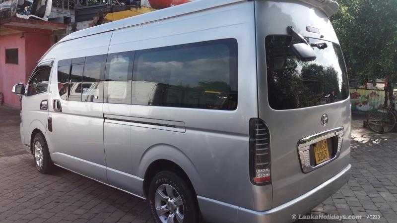 Sri Lanka holiday Van hire