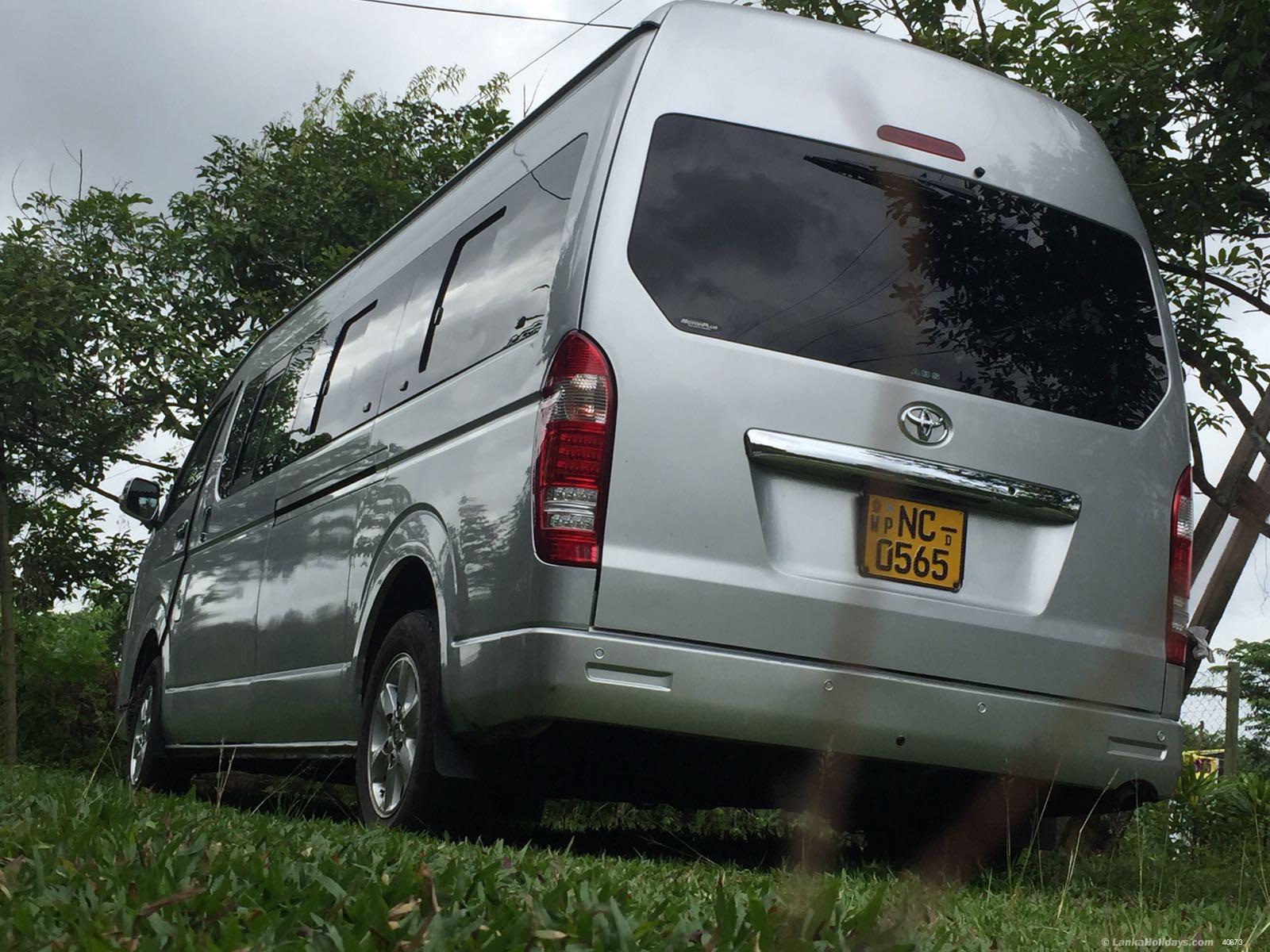 Sri Lanka holiday Van hire