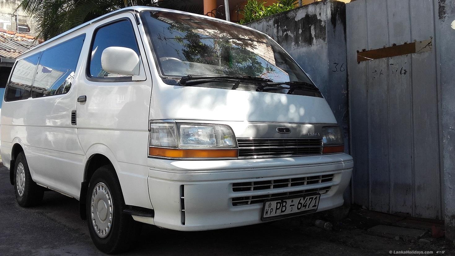 Sri Lanka holiday Van hire