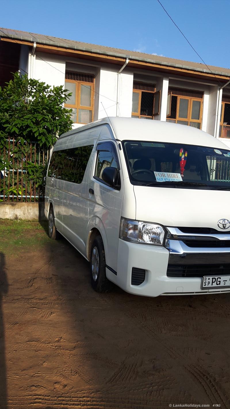 Sri Lanka holiday Van hire