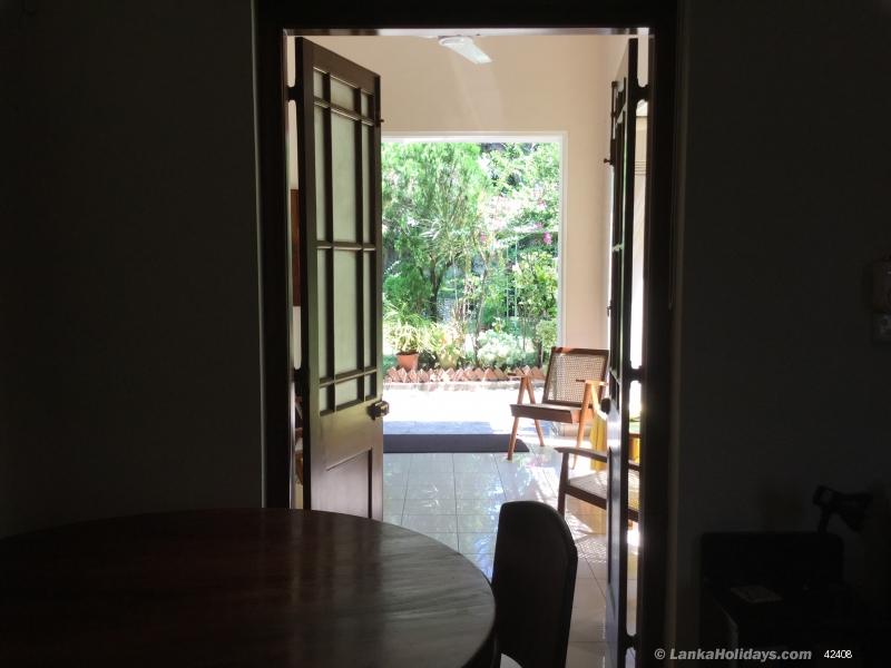 View to veranda and garden