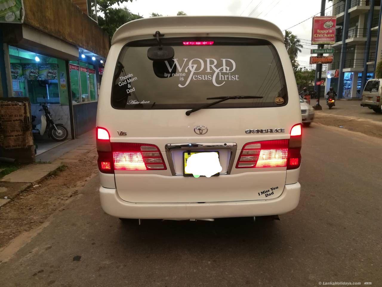 Sri Lanka holiday Van hire