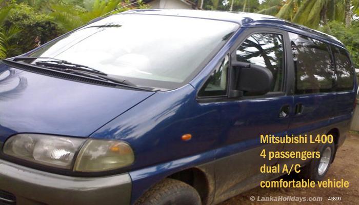 Sri Lanka holiday Van hire