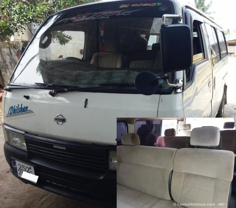 Sri Lanka holiday Van hire