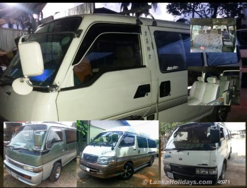Sri Lanka holiday Van hire