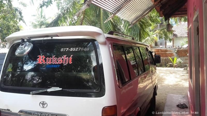 Sri Lanka holiday Van hire