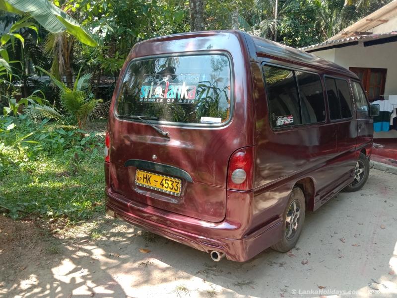Sri Lanka holiday Van hire