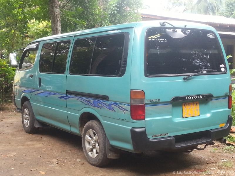 Sri Lanka holiday Van hire