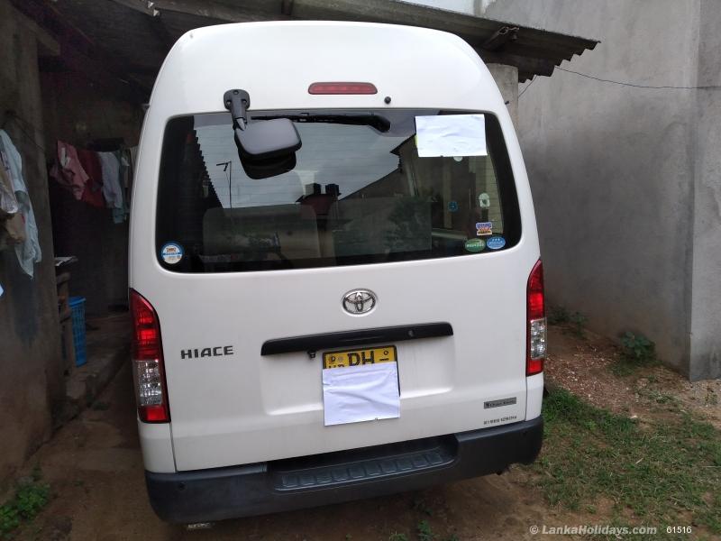 Sri Lanka holiday Van hire