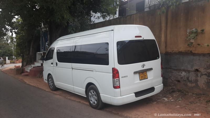 Sri Lanka holiday Van hire