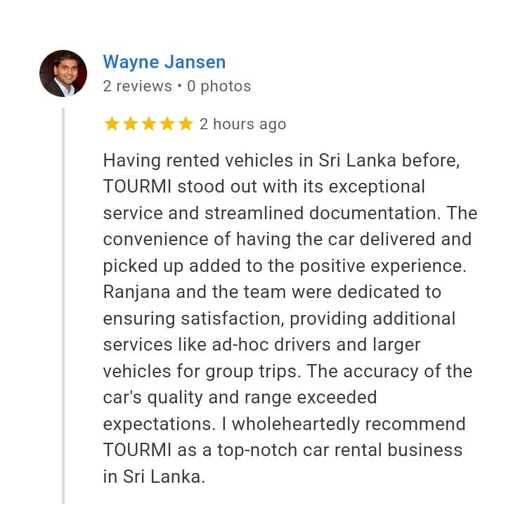 Sri Lanka holiday Car hire