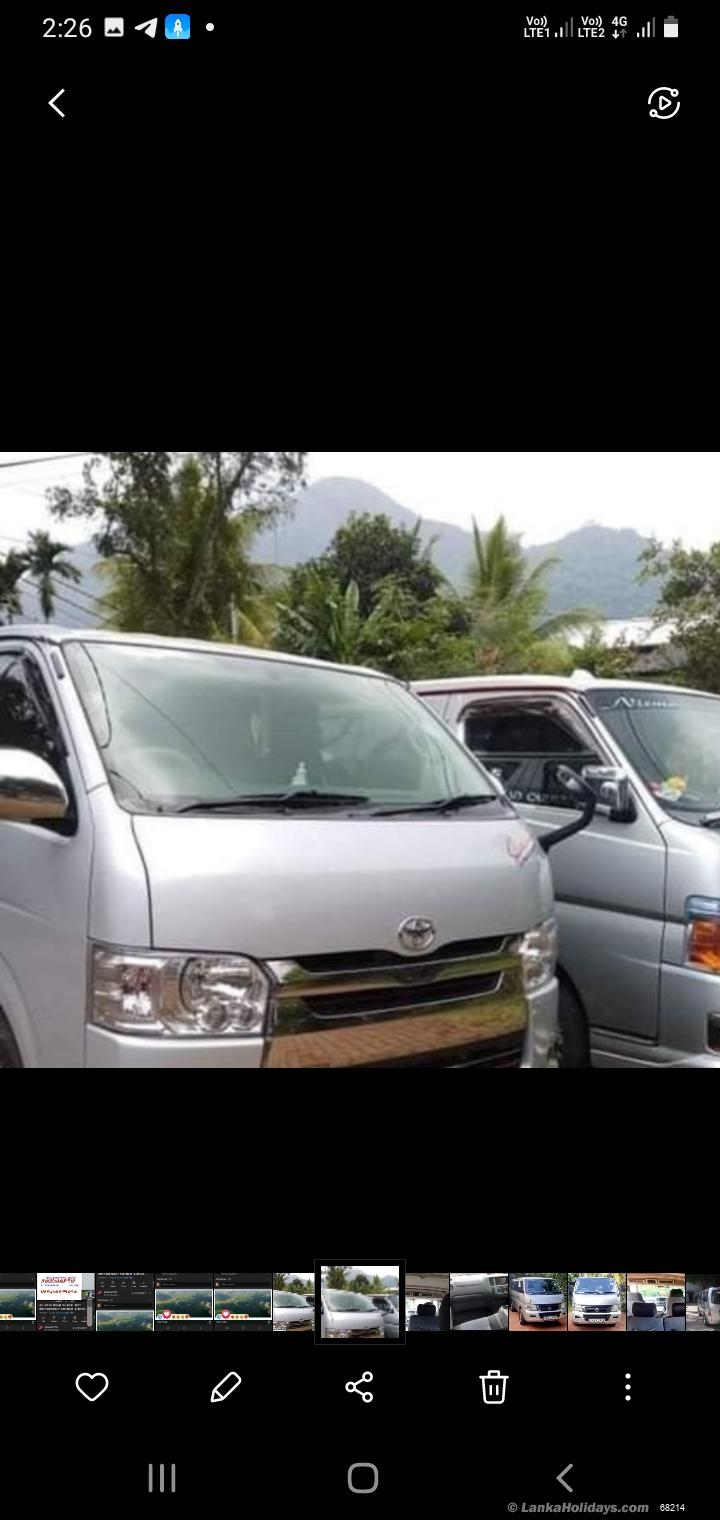 Sri Lanka holiday Van hire